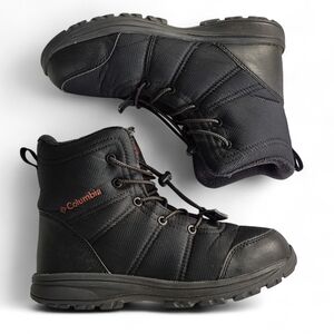 Columbia Kids' Black Winter Boots - Insulated Lace-Up